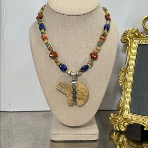 Carolyn Pollack Relios 925 Southwestern-style multi- gemstone beaded necklace
